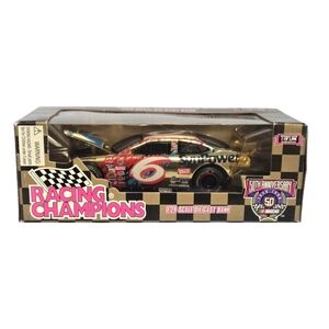 1998 NASCAR 50th Anniversary Gold Die Cast Bank #6 1:24 Car Mark Martin NEW